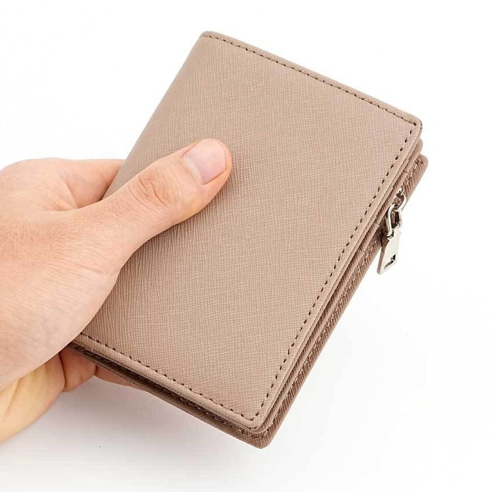 錢包 短夾 短款錢包 拉鍊錢包 拉鍊零錢包 真皮錢包 十字紋牛皮 多卡位零錢包 錢夾 財布 招財錢包 男生禮物 130