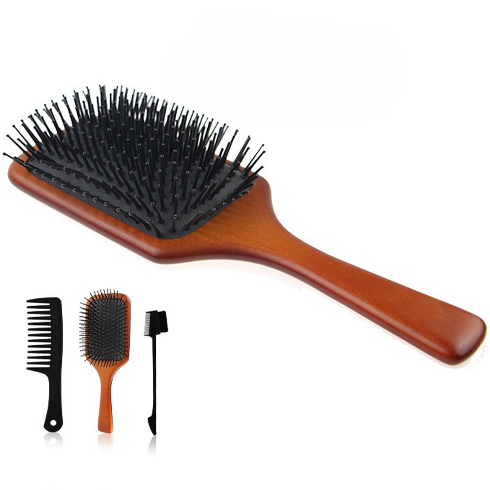 大板梳 髮廊 寬齒梳 美髮梳 梳子 氣墊梳 按摩梳 染刷 染梳 眉刷 大齒梳 彈力梳 毛流梳 細髮梳 木梳 禮物 018