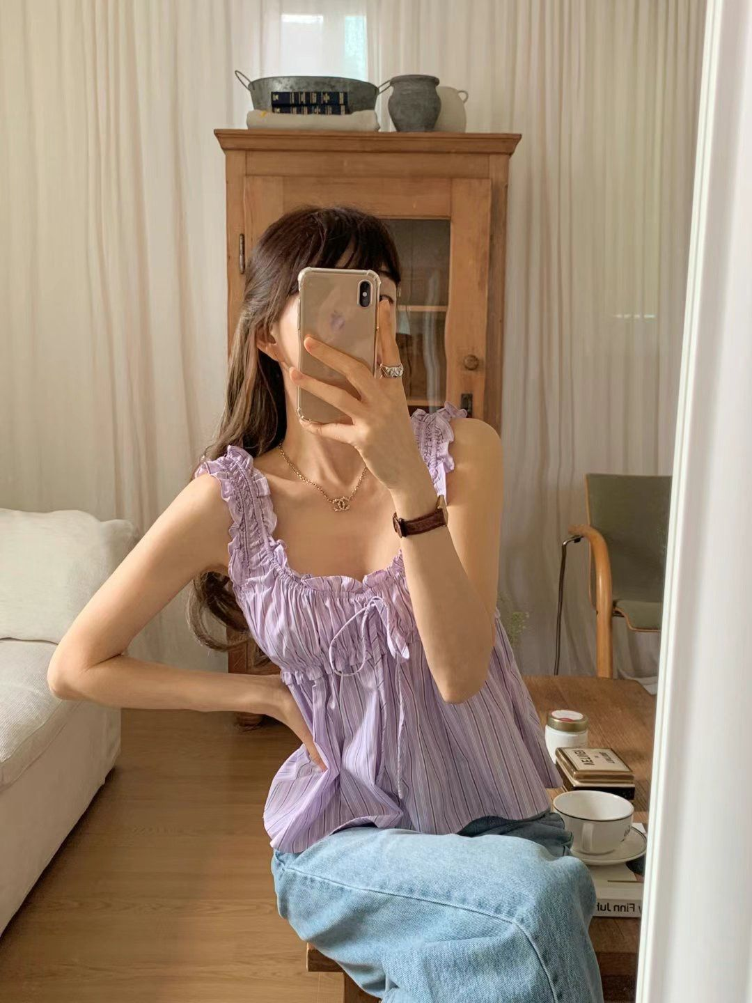 Ruffles娃娃背心(紫色)
