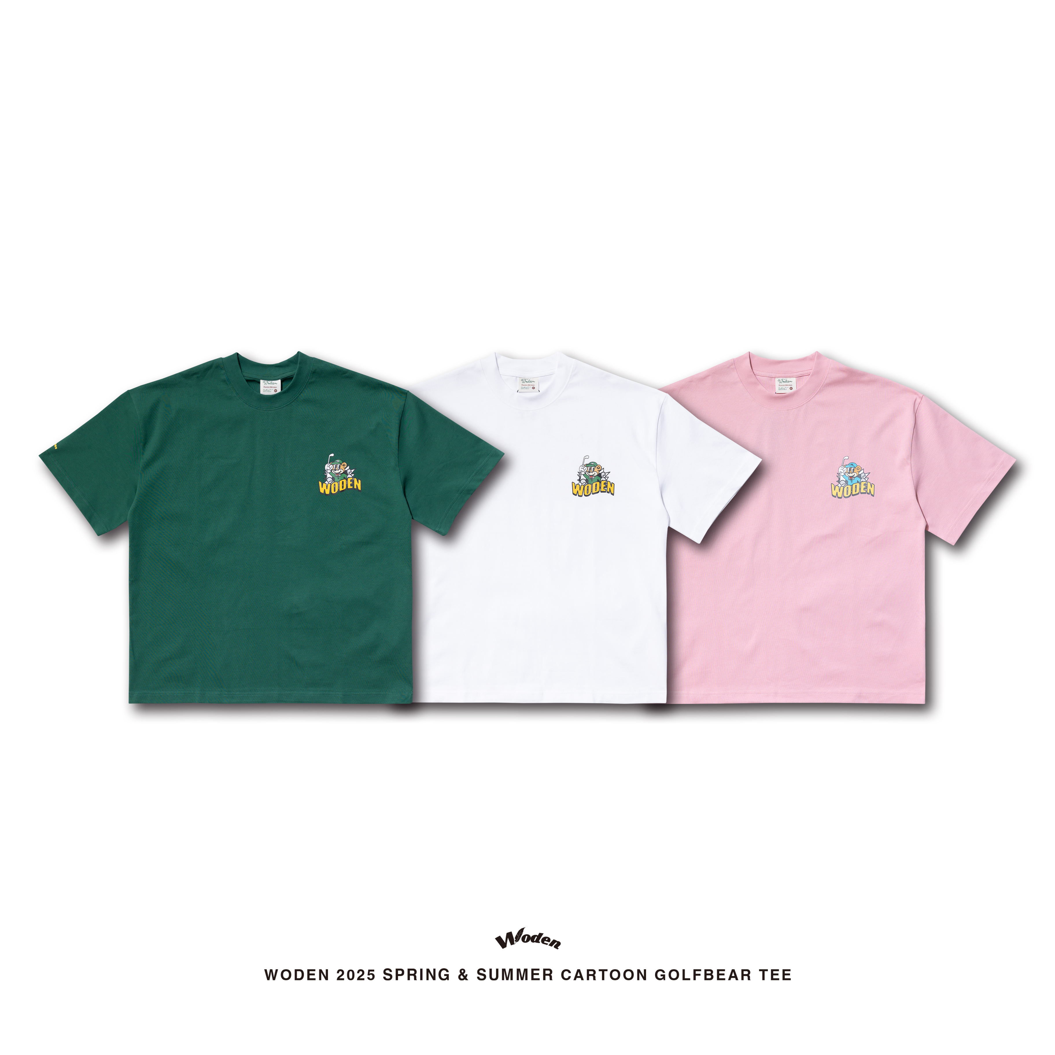 WODEN 2025 Spring & Summer 026 Cartoon Golfbear Tee