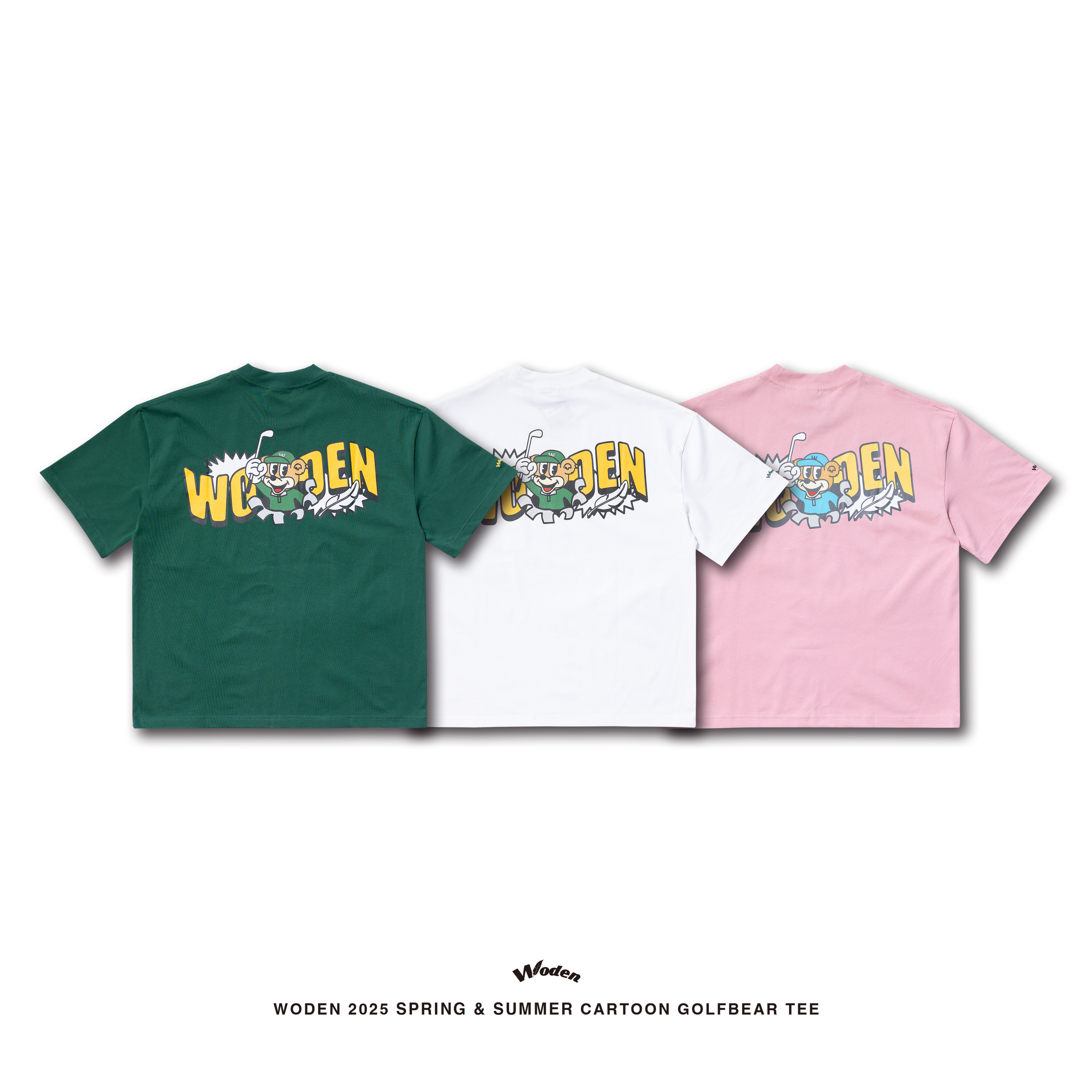 WODEN 2025 Spring & Summer 026 Cartoon Golfbear Tee