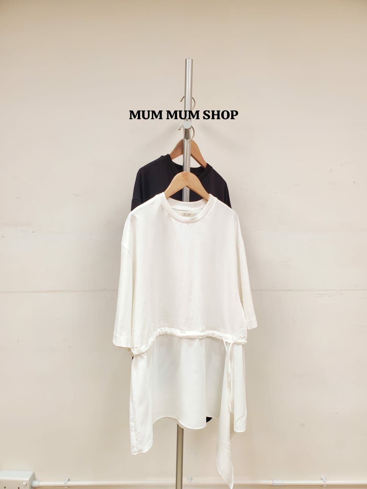 0212249A寬鬆拼接雪紡上衣48/50/27