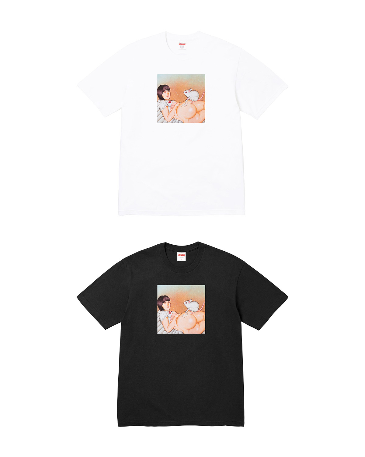 [現貨] Supreme SS25 Mouse Tee | (Black / White)