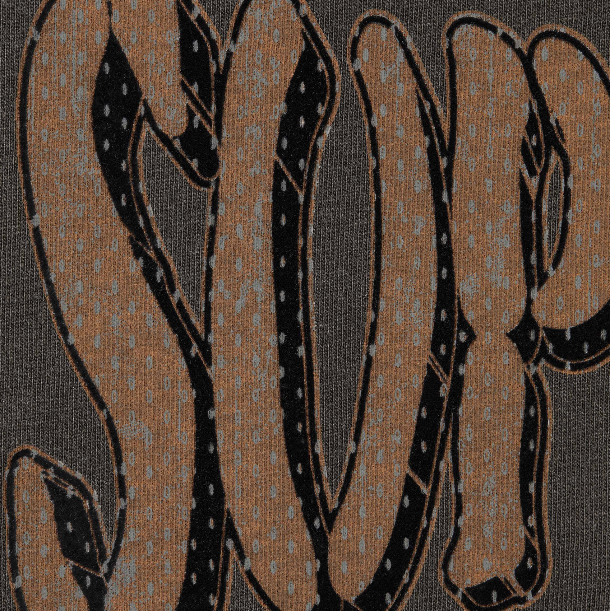 [現貨] Supreme SS25 Flocked Washed S/S Top | Black