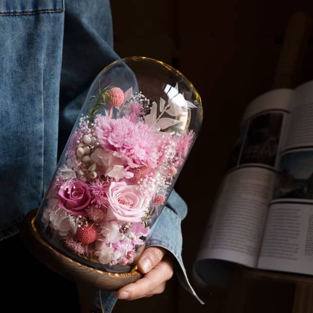 【現貨】母親節 永生花 康乃馨 LED燈 禮盒