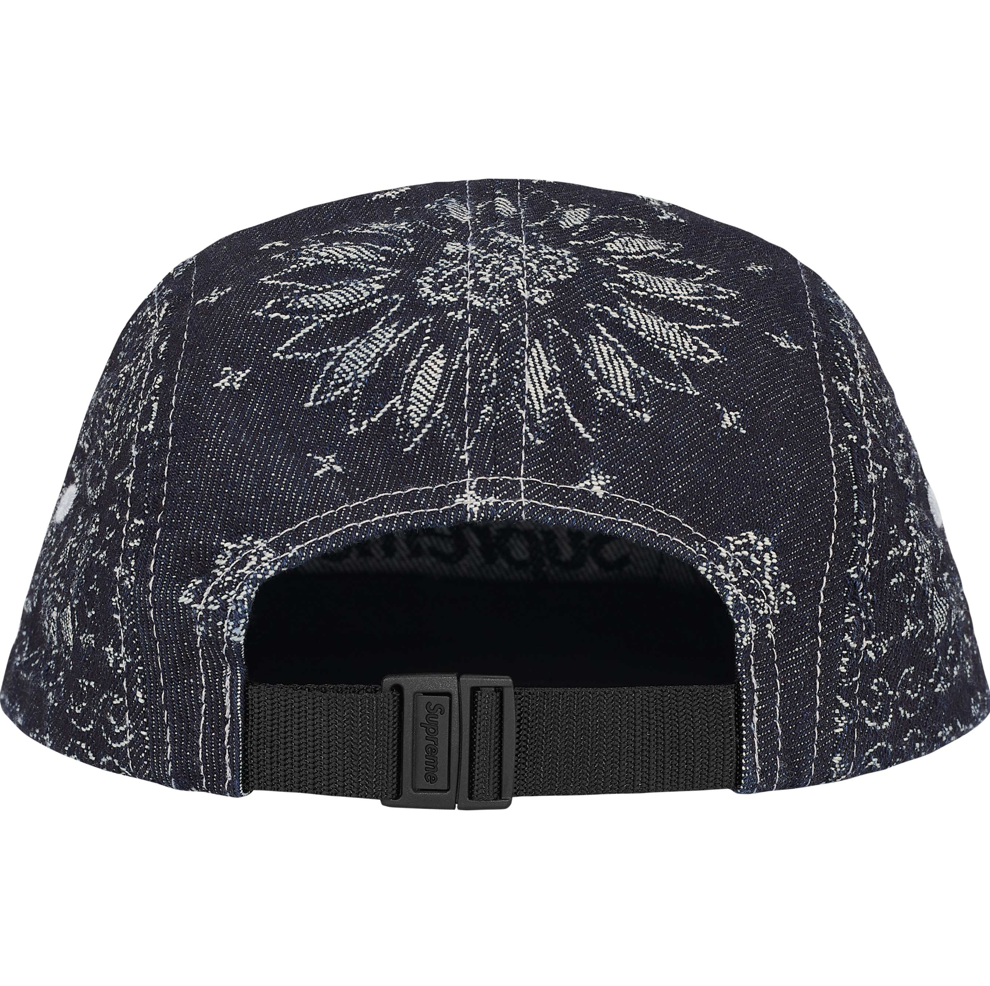 Supreme SS25 Bandana Jacquard Denim Camp Cap