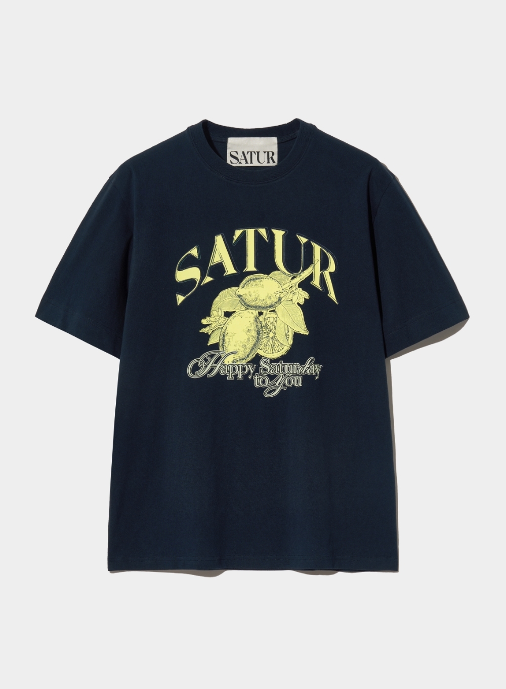 ◆SATUR◆ Citron Summer Graphic Short Sleeve T-Shirt Saturda MUSINSA | SATUR Citron summer graphic short-sleeved T-shirt