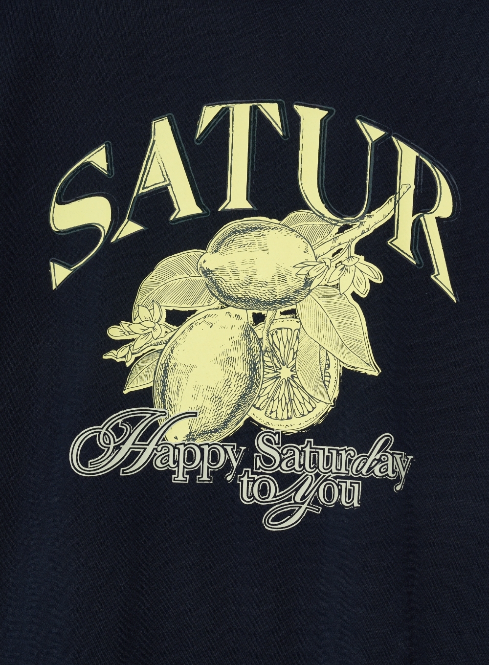 【 SATUR 】Ribbon Citron Graphic T-Shirt SATUR (W) Ribbon Citron Graphic T-Shirt 4XK919 (SATUR/T