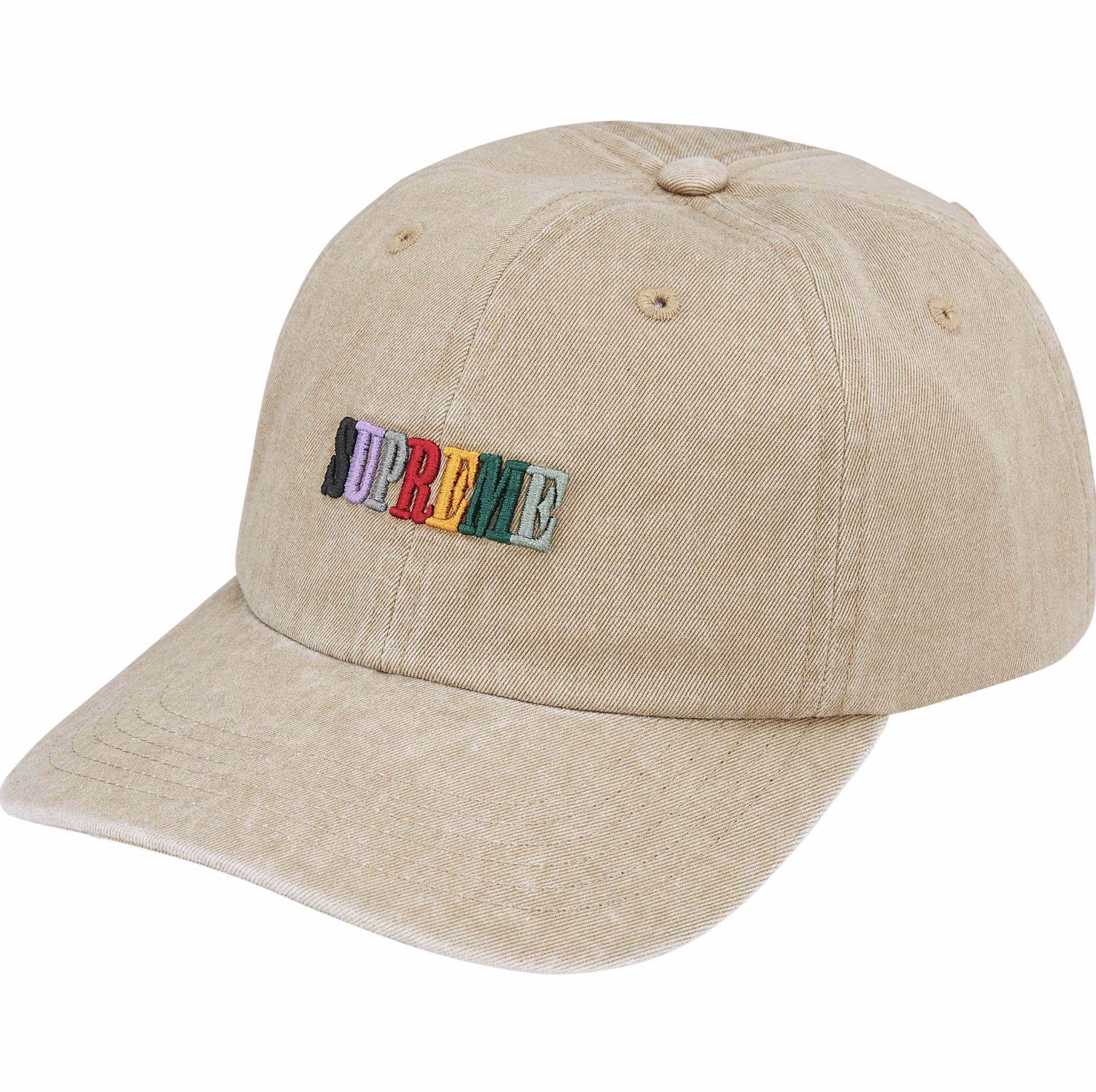 [現貨] Supreme SS25 Pigment Dye 6-Panel | (Black / Navy / Tan)