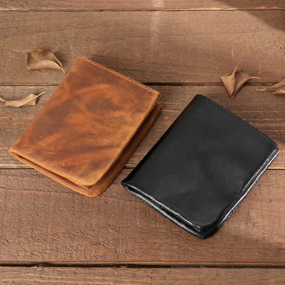 皮夾 錢包 短夾 手工錢包  真皮錢包 瘋馬皮 復古短夾 薄錢包 小錢包 零錢短夾 牛皮錢包 錢包男 生日禮物 123