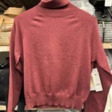 [S] DKNY BURGNDY HTR TURTLENECK SWEATER, DJ4R0515-JFV (SD1266)