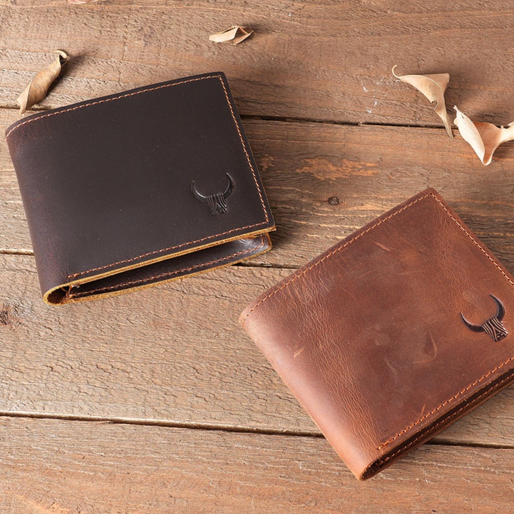 錢包 短夾 皮夾 兩折錢包 手工錢包 真皮短夾 男士錢包 復古錢包 零錢短夾 瘋馬皮 橫款零錢包 牛皮錢包 禮物 118