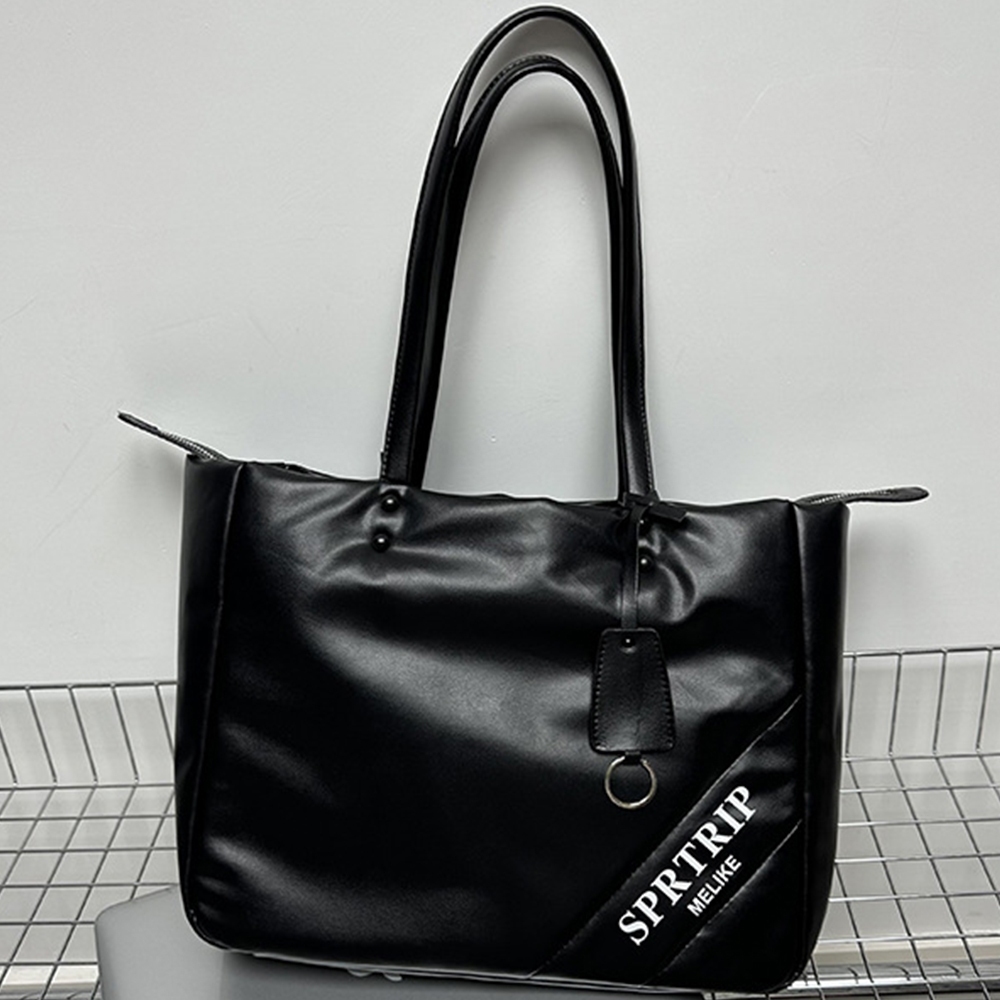 包包女 腋下包 肩背包 托特包 黑色包包 簡約手提包 大包包 個性包包 軟皮包包 大容量托特包 通勤包 生日禮物 878