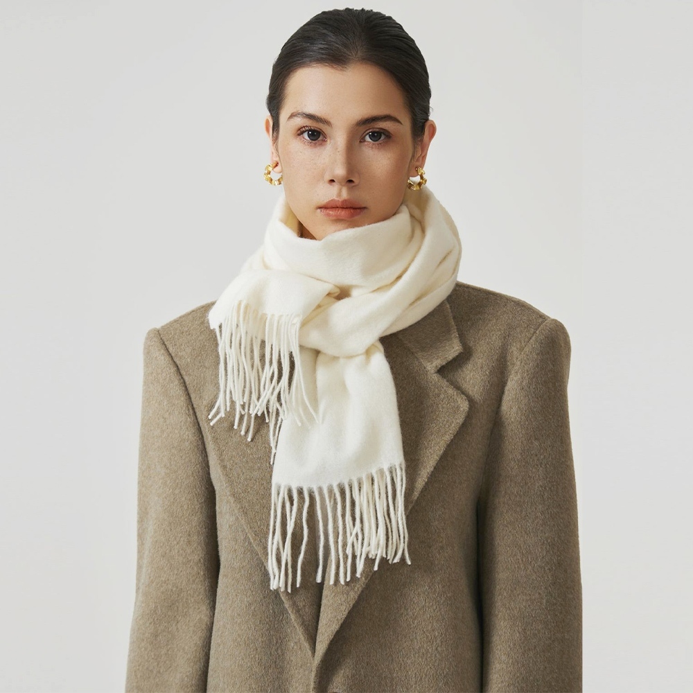 圍巾 披巾 羊絨披巾 披肩圍巾 羊毛圍巾 韓國圍巾 精品圍巾 高級感 男圍巾 羊絨披肩 藍色圍巾 小毯子 禮物 007