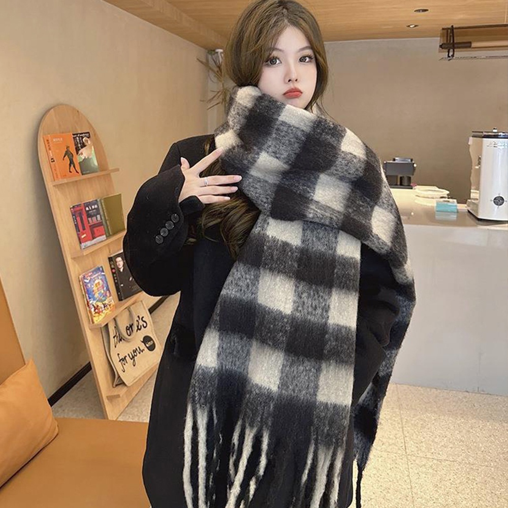 圍巾 披巾 厚圍巾 馬海圍巾 毛絨圍巾 素色圍巾 發熱圍巾 加厚圍脖 格子圍巾 男圍巾 推車防風被 空調被 禮物 005