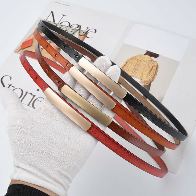 皮帶 腰帶 真皮腰帶 牛皮腰帶 皮帶真皮 精品皮帶 大衣腰帶 洋裝皮帶 細腰帶 黑皮帶 搭配神器 女生皮帶 禮物 025