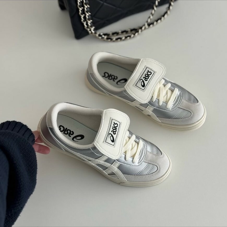 ASICS AARON 2.0 銀奶油米白奶油白 翻蓋鞋舌 男女鞋 1203A720-020