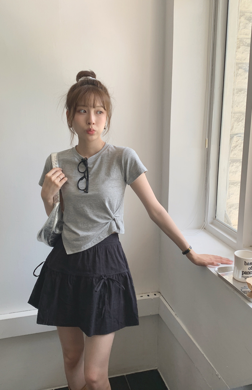 【優惠預訂】韓國扭紋TEE（3色）