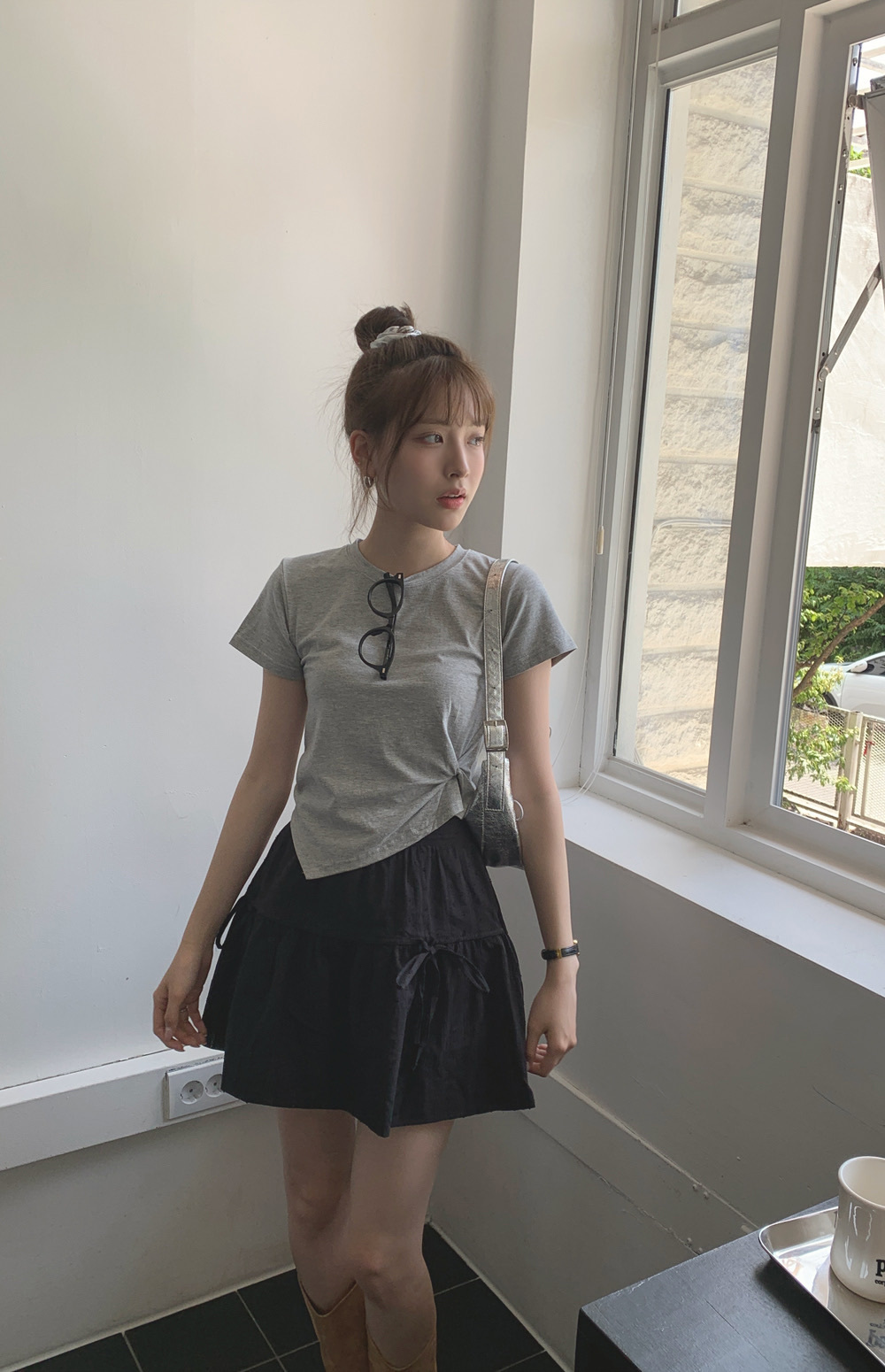 【優惠預訂】韓國扭紋TEE（3色）