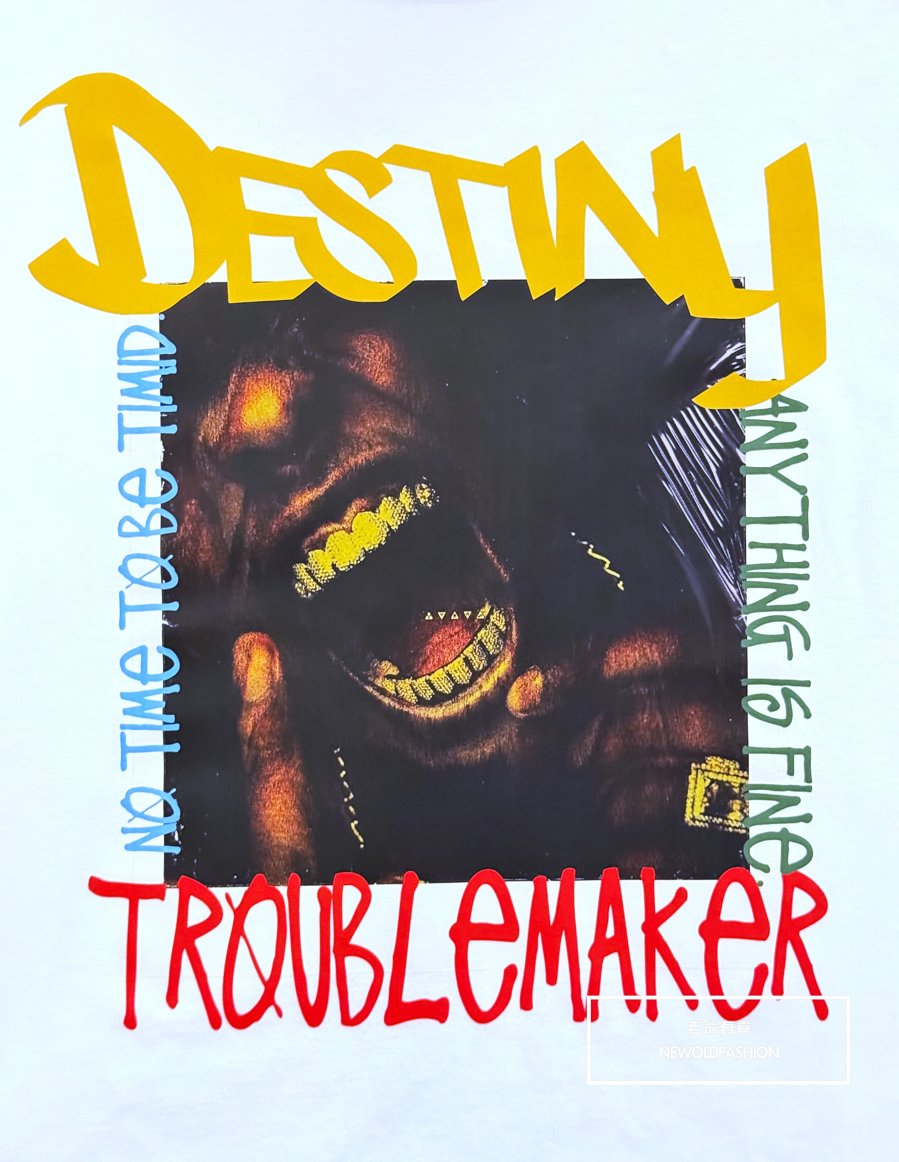 『新品上市』重磅嘻哈歌手短T(NOF25038184)-白