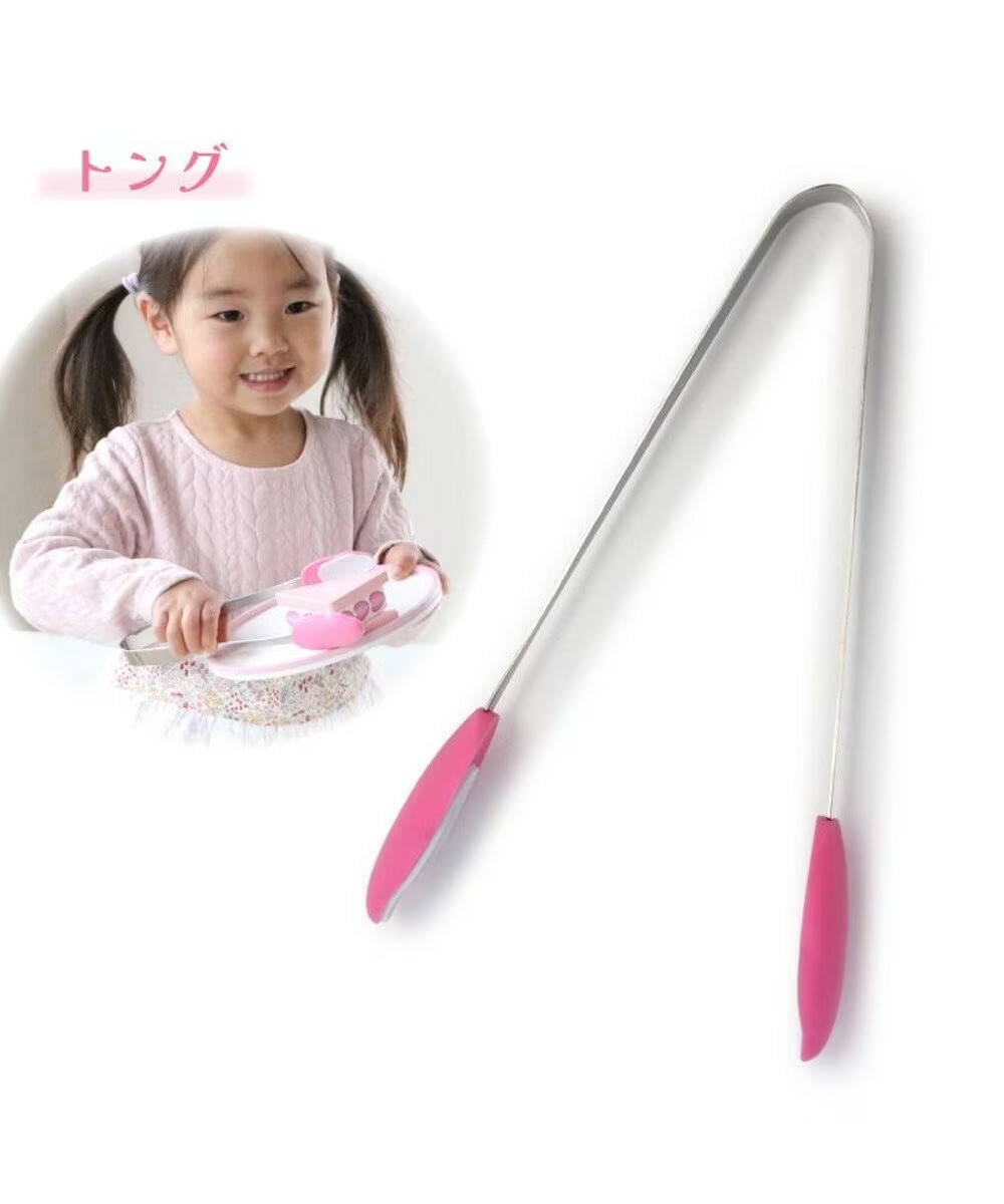 【日本Mother Garden】料理夾 (桃紅)19.8cm