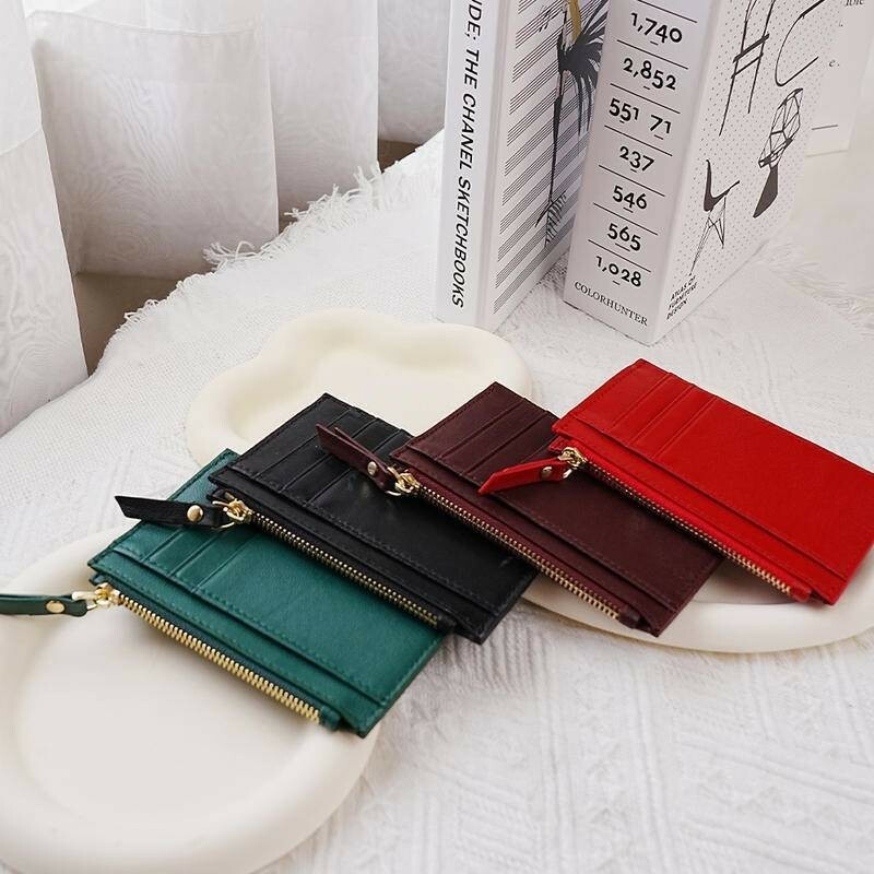 小羊皮錢包 卡夾零錢包 小錢包 小卡包 男皮包 真皮小錢包 錢包 錢包女 零錢包男 零錢包女 編織短夾 032