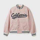 [S] WHO.A.U PINK PATCH VARSITY JACKET, WHJKF2315U25-PINK (SWAU549)