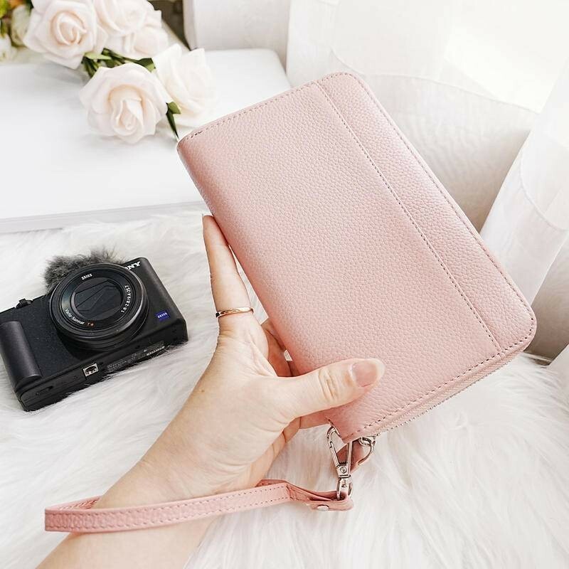 真皮零錢包 零錢包 皮夾 卡夾零錢包  護照收納包 中夾 錢包女中夾女生 護照保護 零錢包 韓國護照收納 076