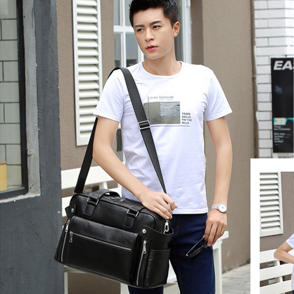 真皮男包 休閒旅行包 大容量包包 手提包行李袋 出差行李袋 牛皮手提袋 質感包包 TOGO包 送男生 生日禮物 041