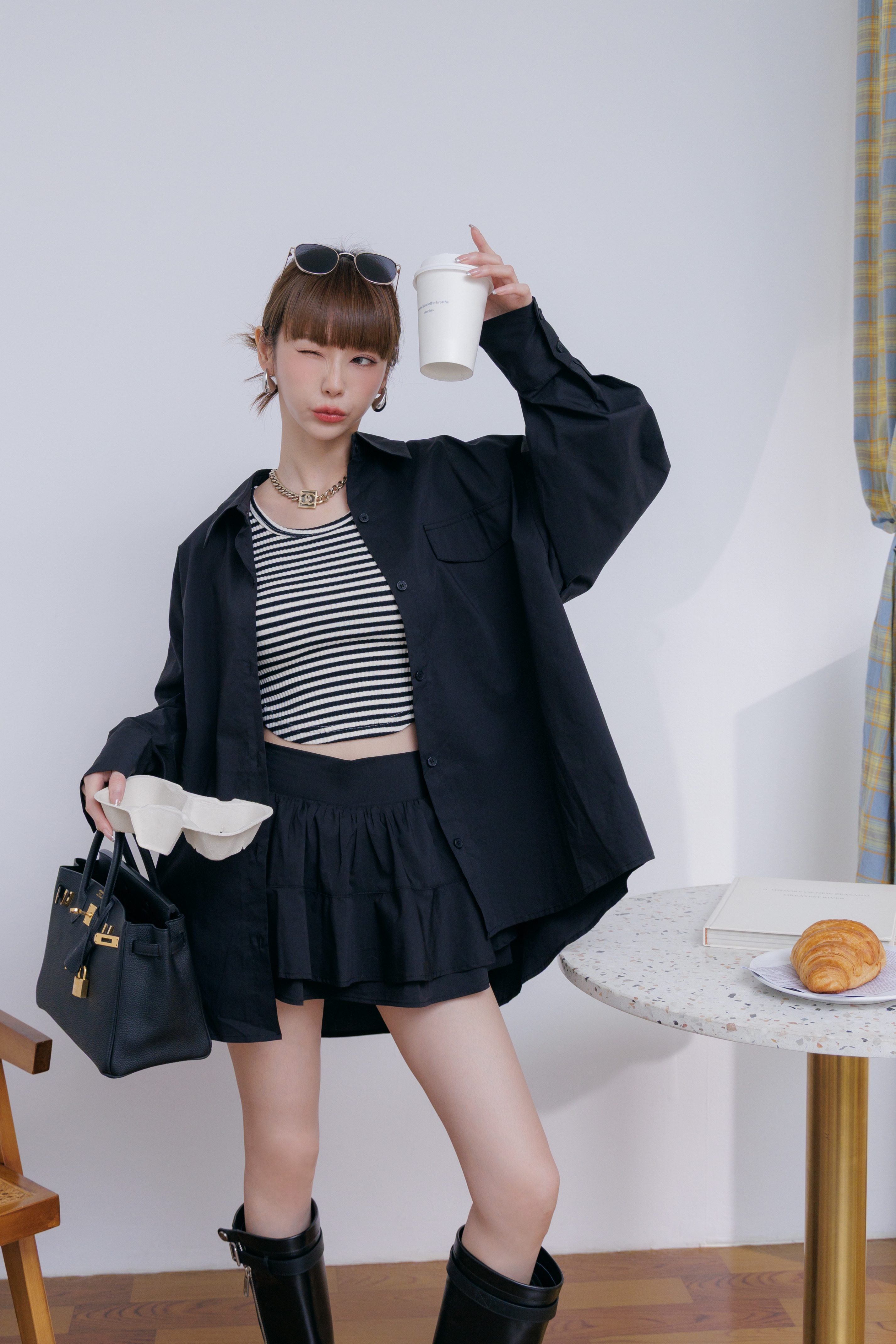 (現貨) 總監最愛的短版條紋背心A17