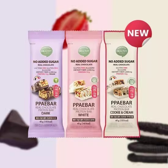 韓國 PPAEBAR 高蛋白減肥代餐能量棒 (40g x9支) - 3款選擇 (EXP:2026.04)