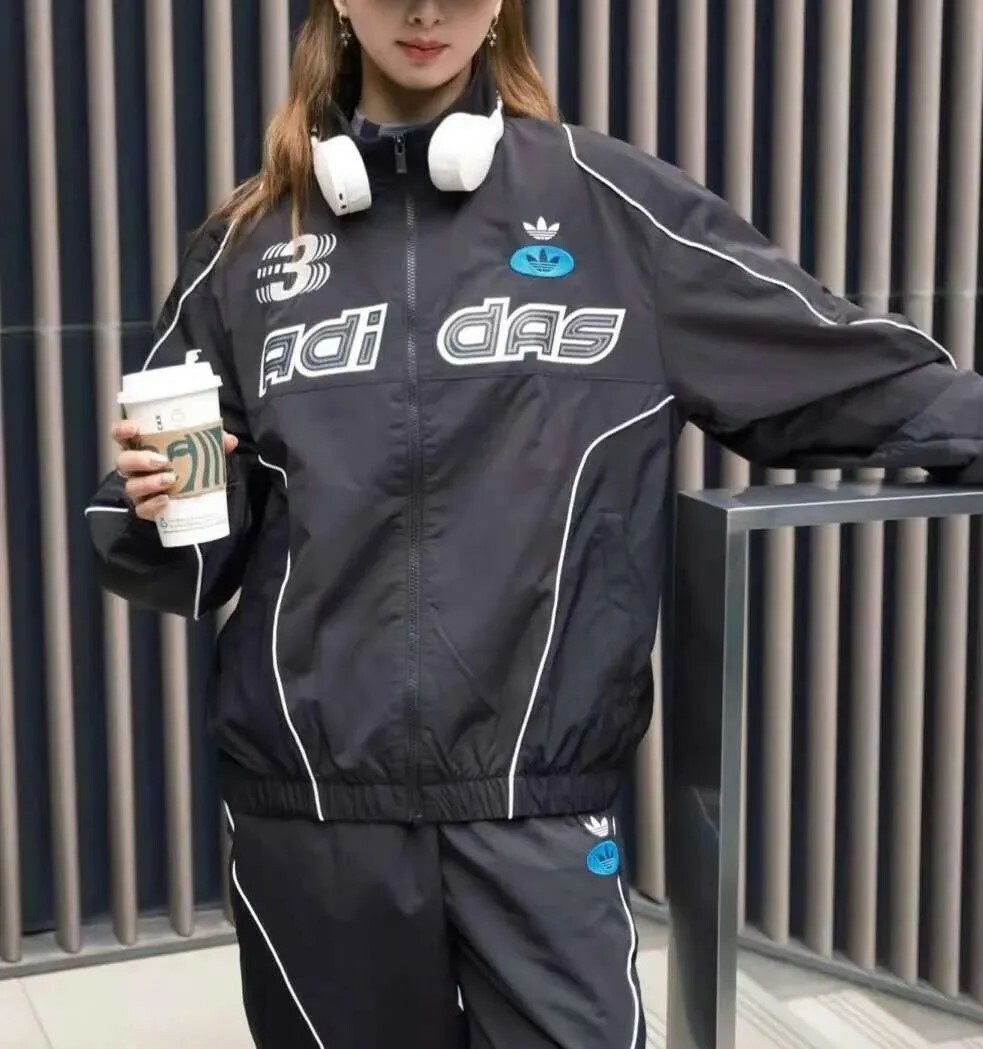 ADIDAS ORIGINALS 復古 賽車風 防風 透氣 立領 寬鬆 外套 JM8033