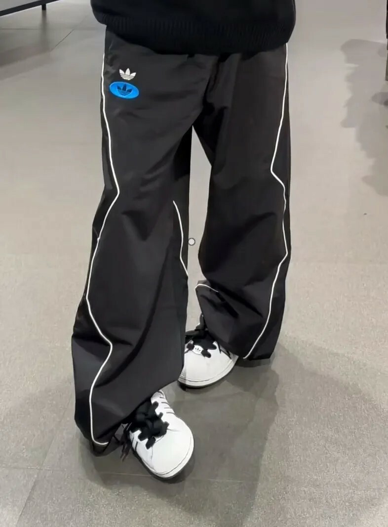 ADIDAS ORIGINALS 復古 賽車風 防風 透氣 寬鬆運動長褲 JM8039