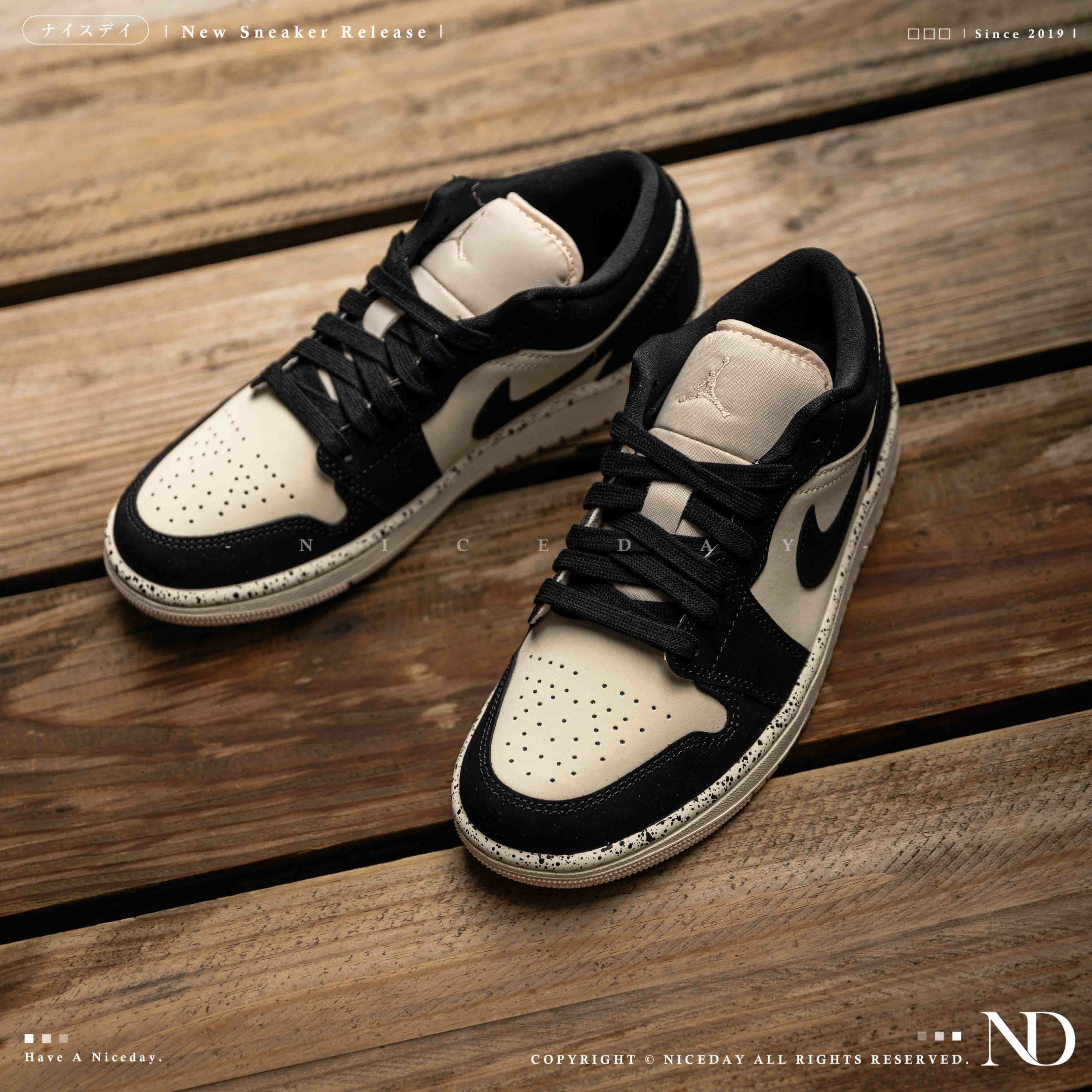 NICEDAY 現貨 Air Jordan 1 Low 珍珠奶茶 奶茶 麂皮 黑色 摩卡 AJ1 女鞋 DC0774-003