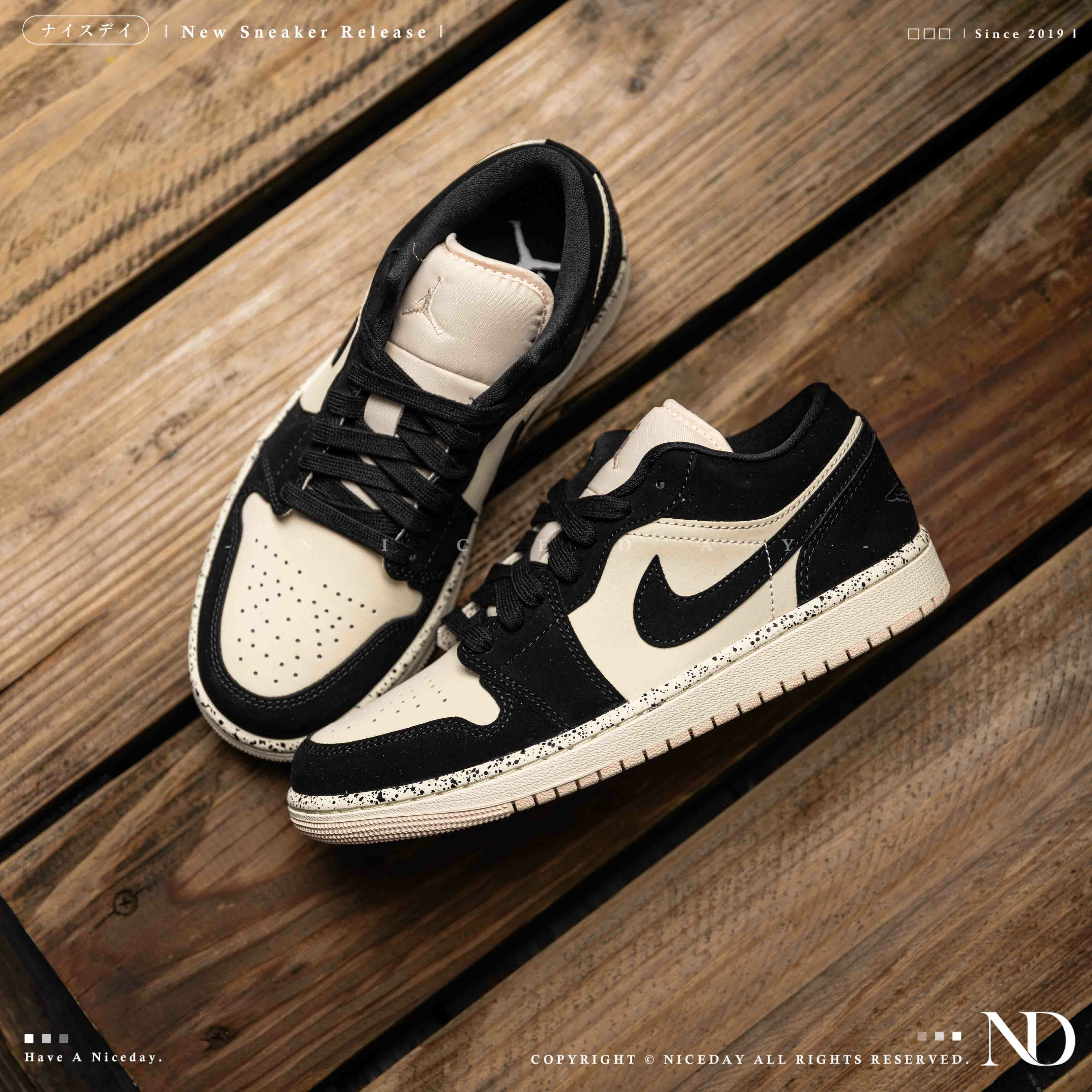 NICEDAY 現貨 Air Jordan 1 Low 珍珠奶茶 奶茶 麂皮 黑色 摩卡 AJ1 女鞋 DC0774-003