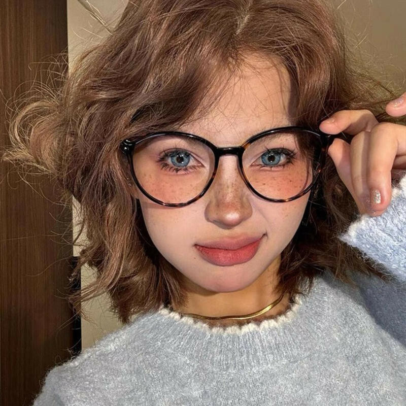 眼镜女 眼鏡框 眼鏡 素顏眼鏡 圓框眼鏡 網紅眼鏡 鏡框 黑框眼鏡 無度數眼鏡 高顔值眼鏡 ins眼鏡 019