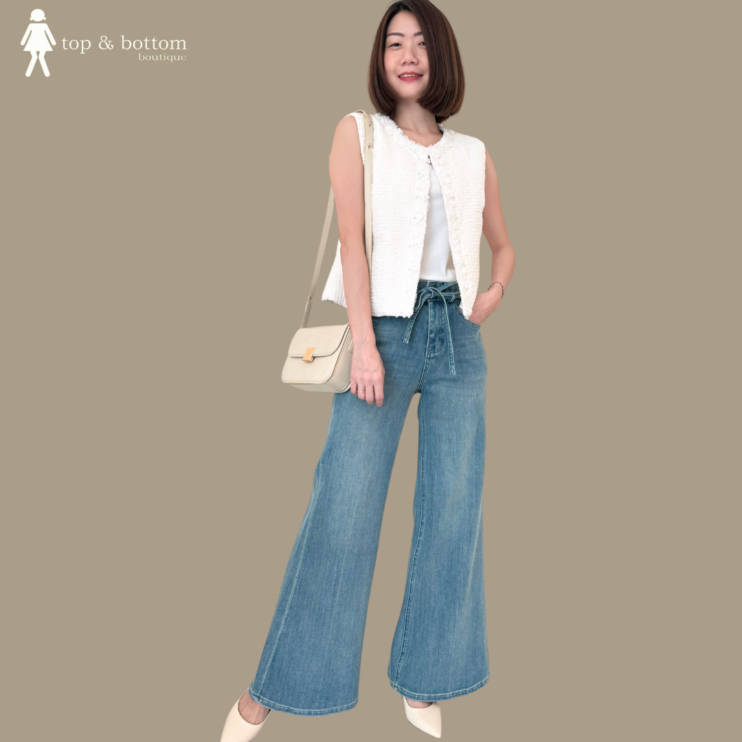 HIGH WAISTED BOOT CUT JEANS