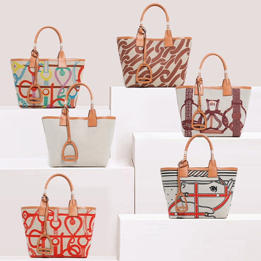 包包 托特包 帆布包 印花包包 圖騰包 帆布托特包 手提托特包 時尚大包 印花托特包 帆布花園包 質感女包 禮物 831