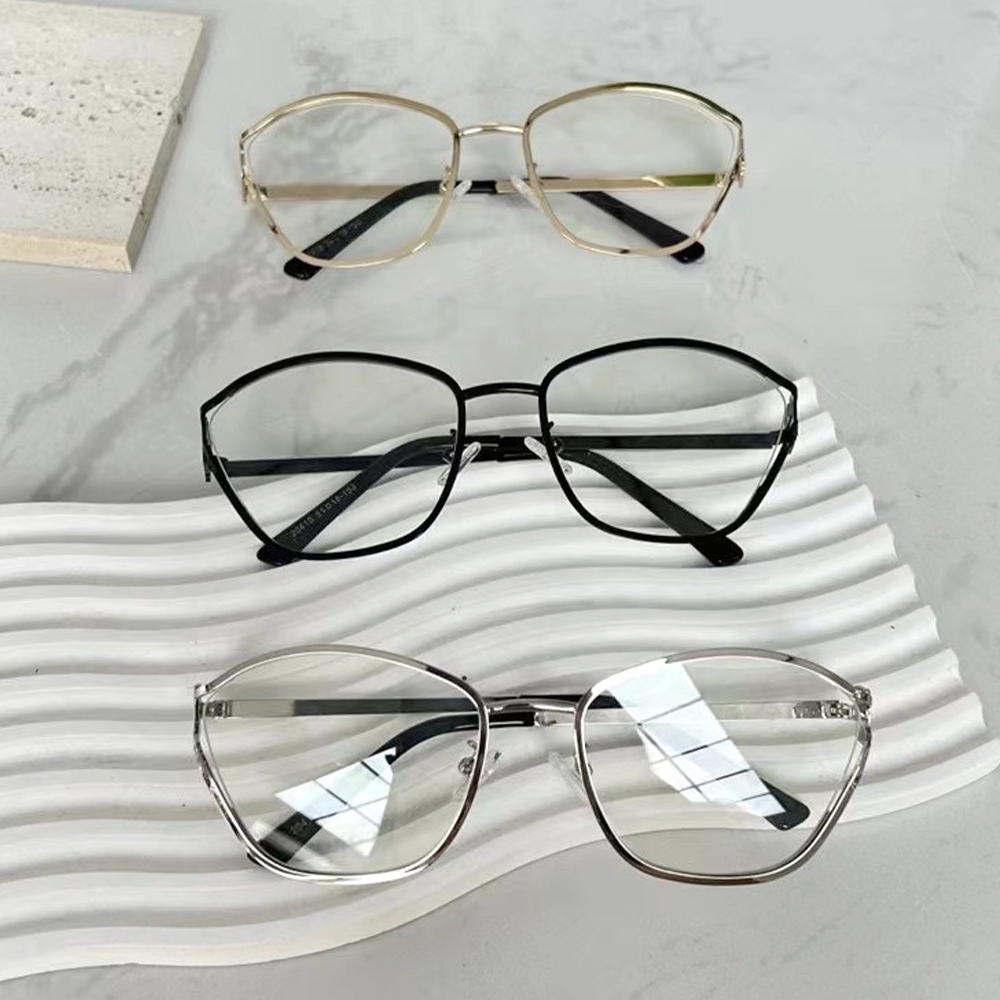眼鏡 鏡框 眼鏡架 大鏡框 銀框眼鏡 女生黑框眼鏡 造型眼鏡 素顏神器 懶人神器 附眼鏡盒 可自行配度數 禮物 012