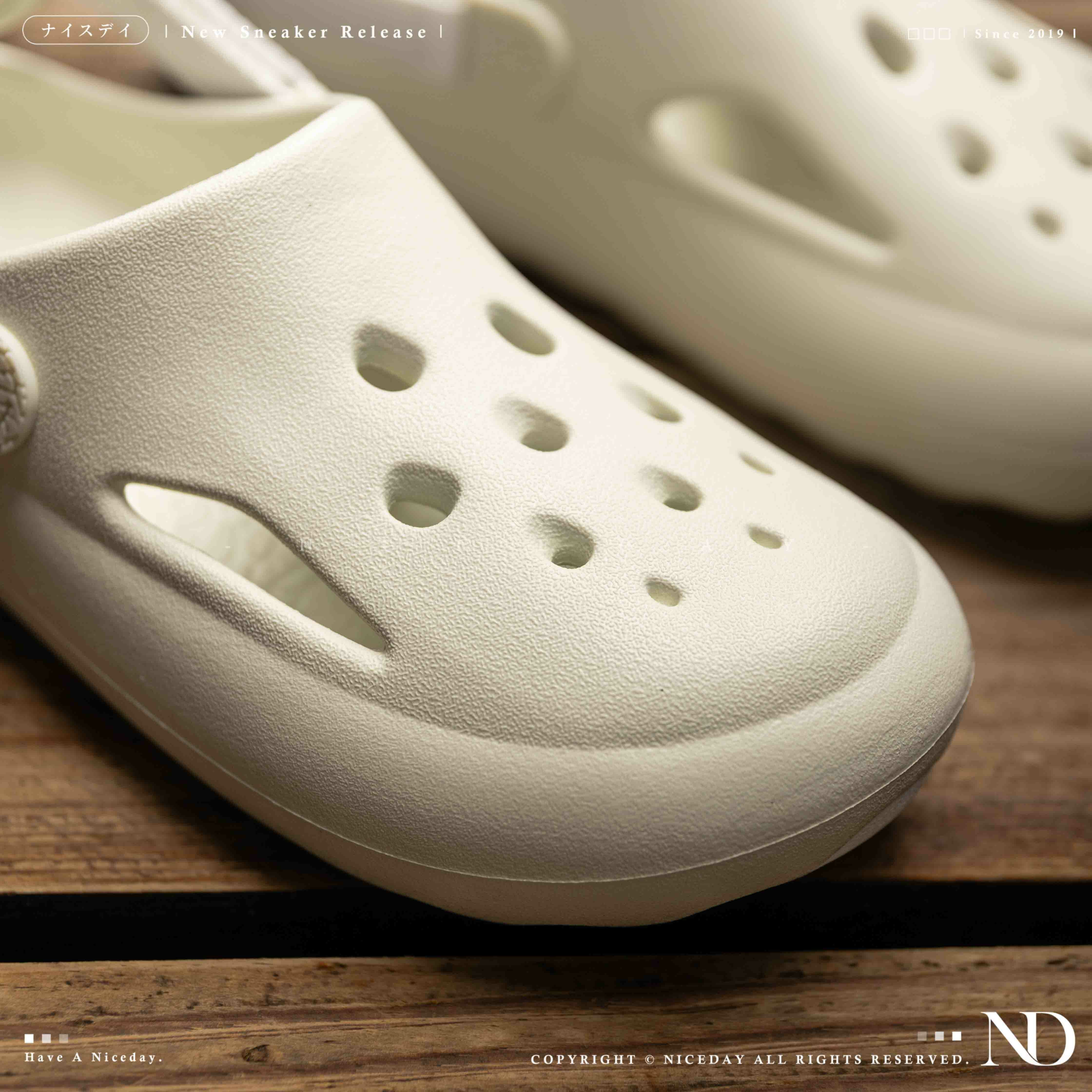 NICEDAY 現貨 Nike Jordan Hydrip GS 象牙白 白色 米白 大童 女鞋 洞洞鞋 HF5981-002