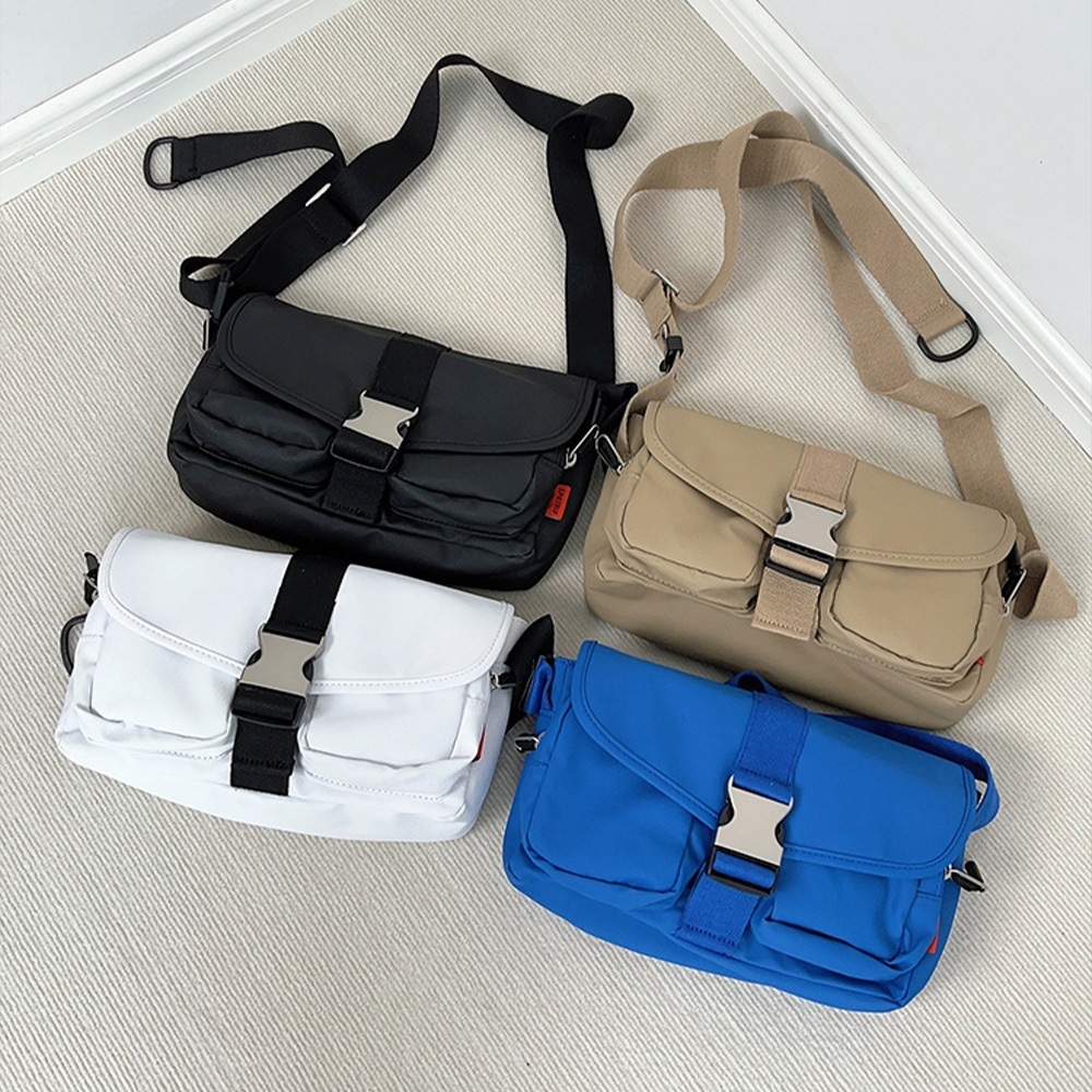 包包 斜背包 小方包 工裝包 休閒包包 防水小包 黑色斜背包 白色小包 大容量側背包 情侶包包 男生包包 小禮物 767