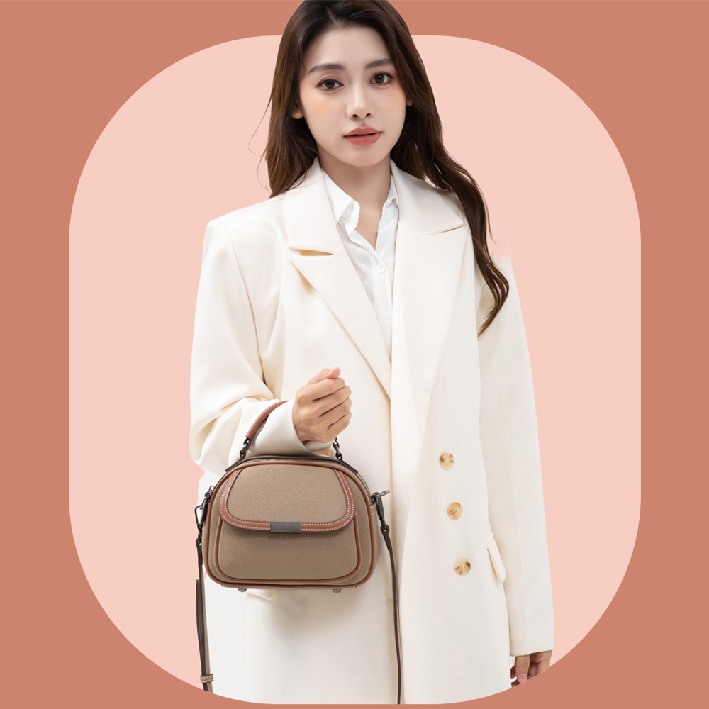 包包 手提包 斜背包 貝殼包 TOGO包 老錢風包包 質感包包 奶茶色包包 個性包包 休閒側背包 小眾包包 禮物 764