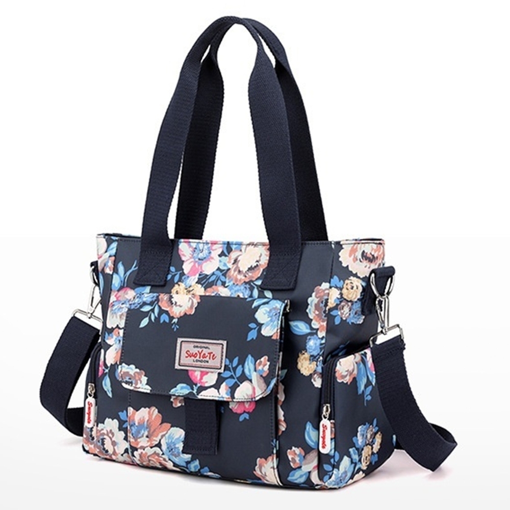 帆布手提包 防水手提包 大容量包包 印花包包 優雅單肩包 大容量托特包 防水包包 A4包包 媽媽包 禮物 大包包 757