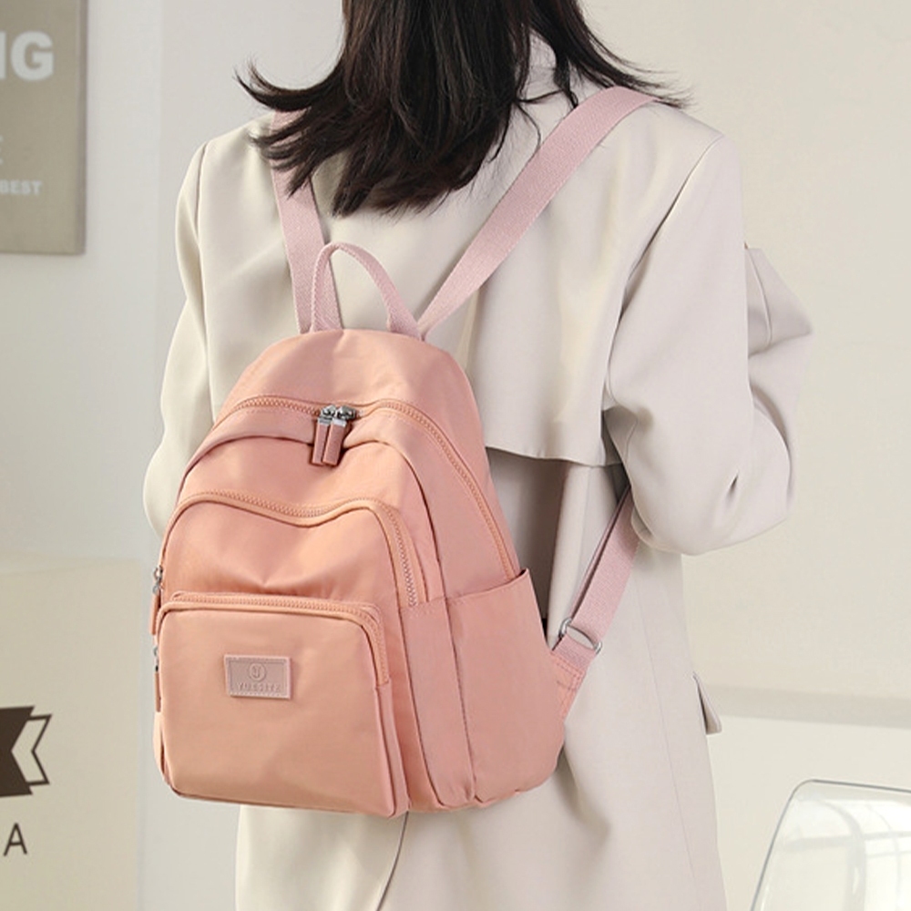 包包 後背包 尼龍包包 小背包 尼龍後背包 防潑水包包 奶茶色包包 休閒背包 大容量後背包 輕便休閒包 女生禮物 747
