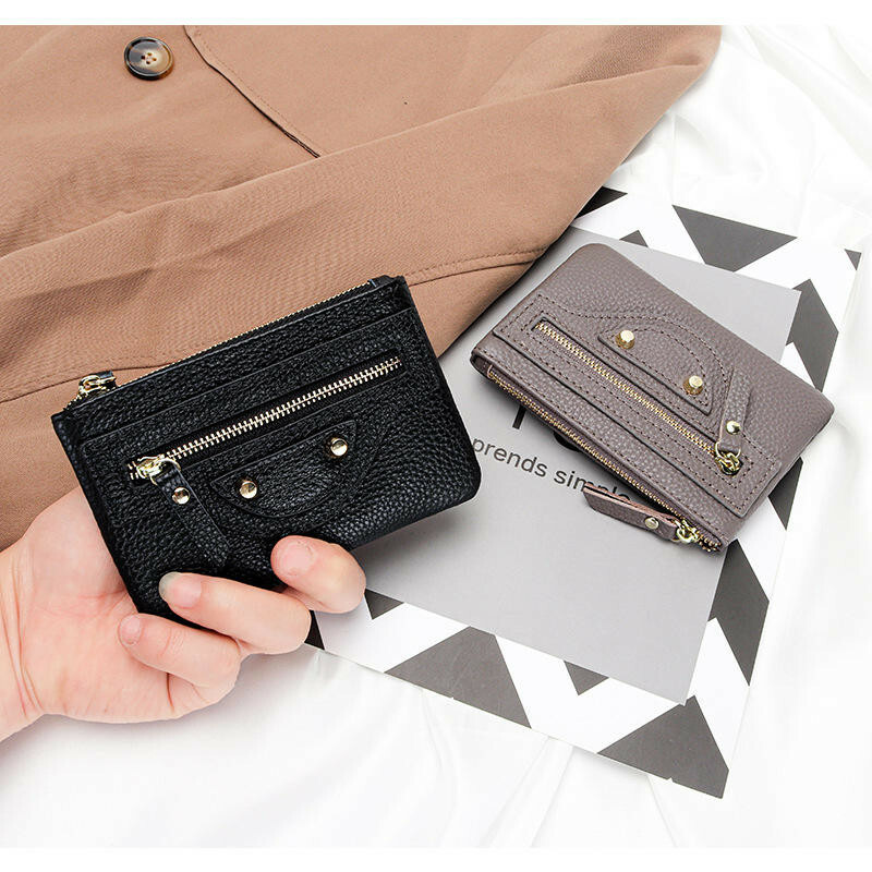 錢包 短夾 零錢包 牛皮零錢包 女包包 真皮零錢包 短款拉鍊錢包 可愛零錢包 鑰匙圈 零錢袋 拉鍊短夾 生日禮物 134