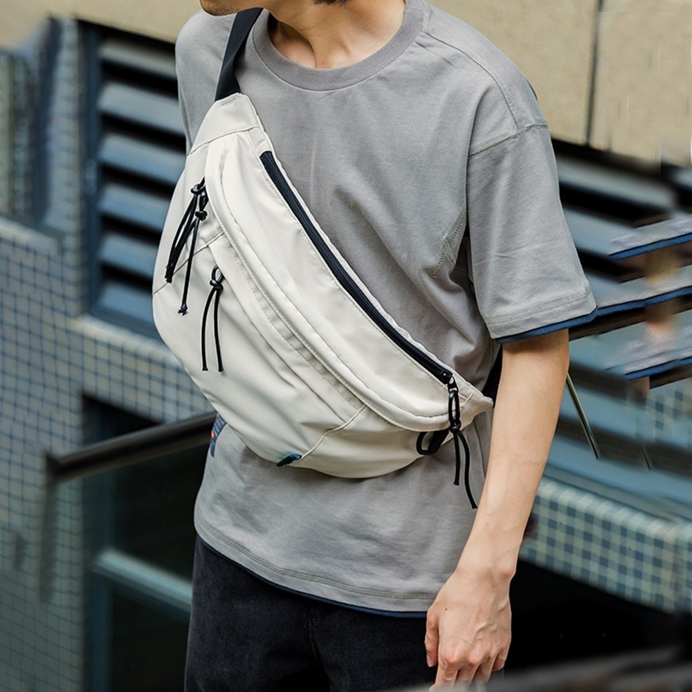 包包 胸包 斜背包 尼龍斜背包 黑色斜背包 防潑水包包  休閒尼龍包 韓國斜背包騎行胸包 戶外運動包 學生斜背包 343