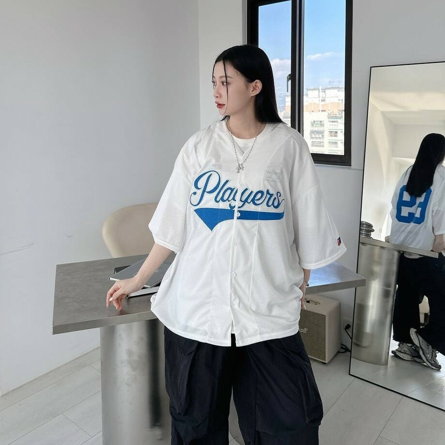 Players 美式V領網眼罩衫（3colors）