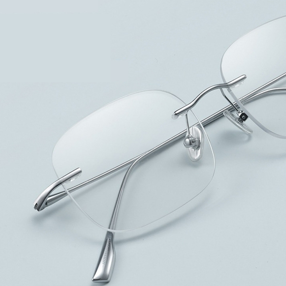 眼鏡 鏡框 鏡架 純鈦眼鏡 無框眼鏡 女生眼鏡 全鈦眼鏡架 無度數眼鏡 無邊框眼鏡 文青眼鏡 情侶眼鏡 生日禮物 004