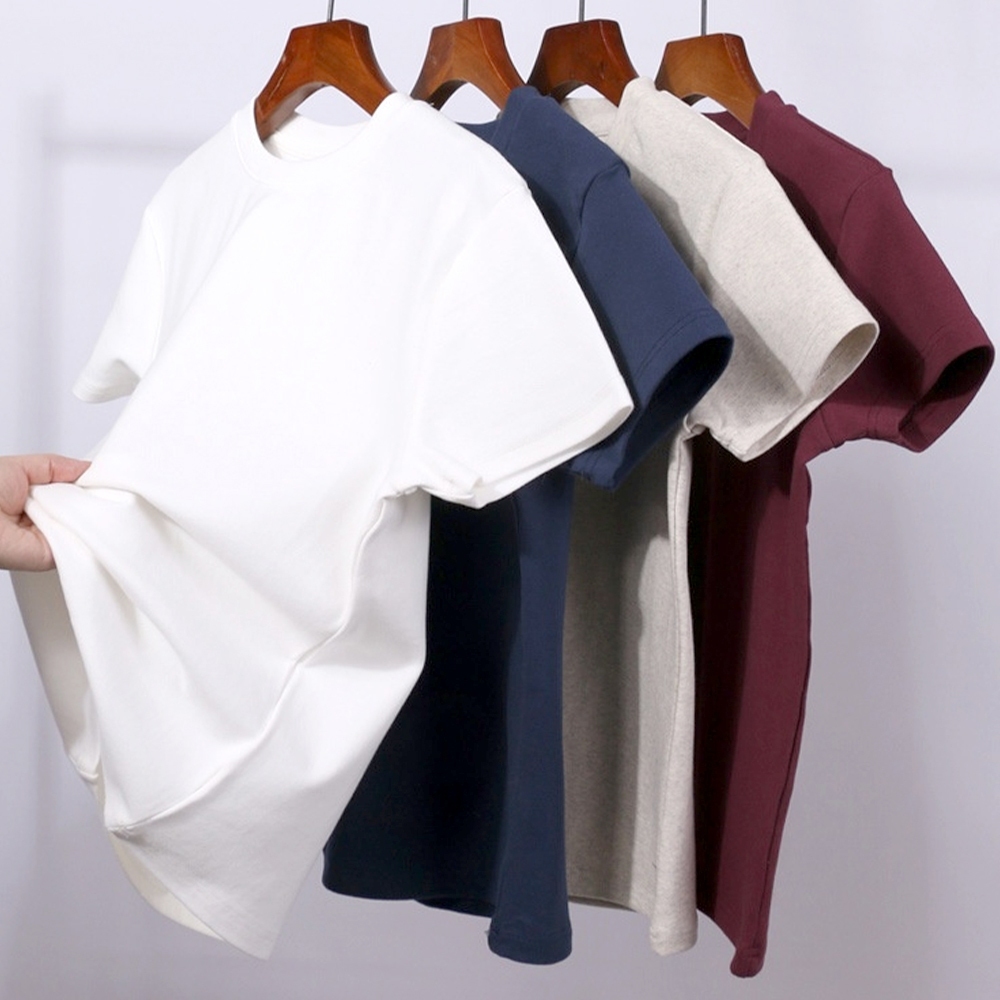 上衣 貼身短T 螺紋短袖 T恤 女短袖T恤 顯瘦上衣 百搭素T 厚磅 修身 圓領上衣 打底上衣 美式上衣 禮物 001