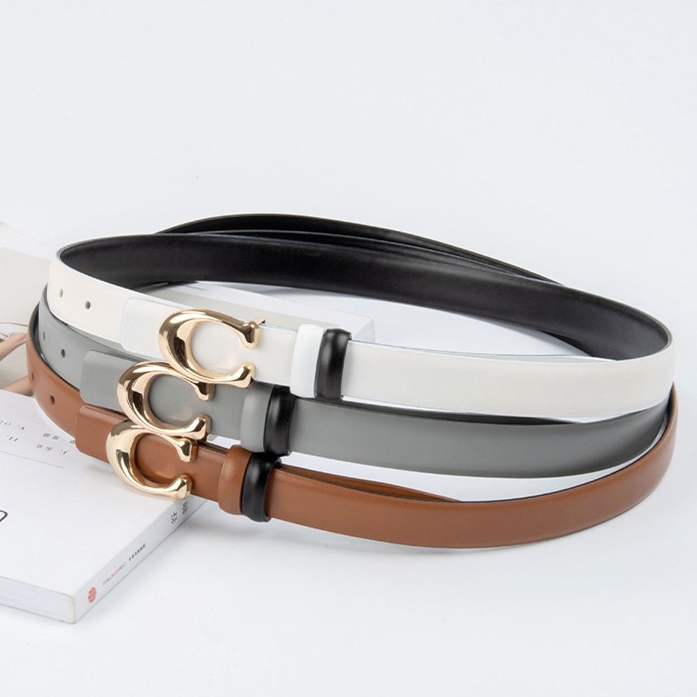 皮帶 腰帶 字母C扣 女腰帶 褲皮帶 女皮帶 韓國腰帶 百搭皮帶 真皮皮帶 毛衣腰帶 佯裝腰帶 精品皮帶 小禮物 014